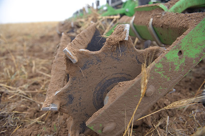 a close-up of a tillage tool.
