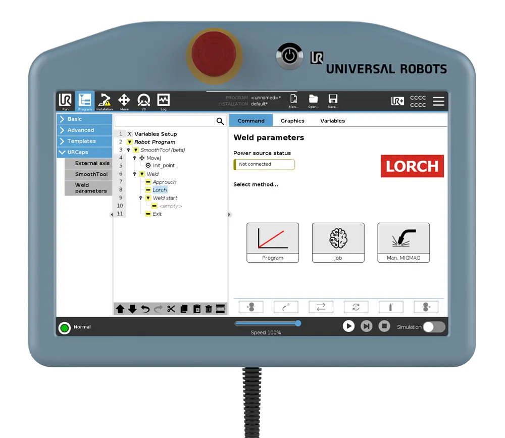 Lorch power source node screenshot
